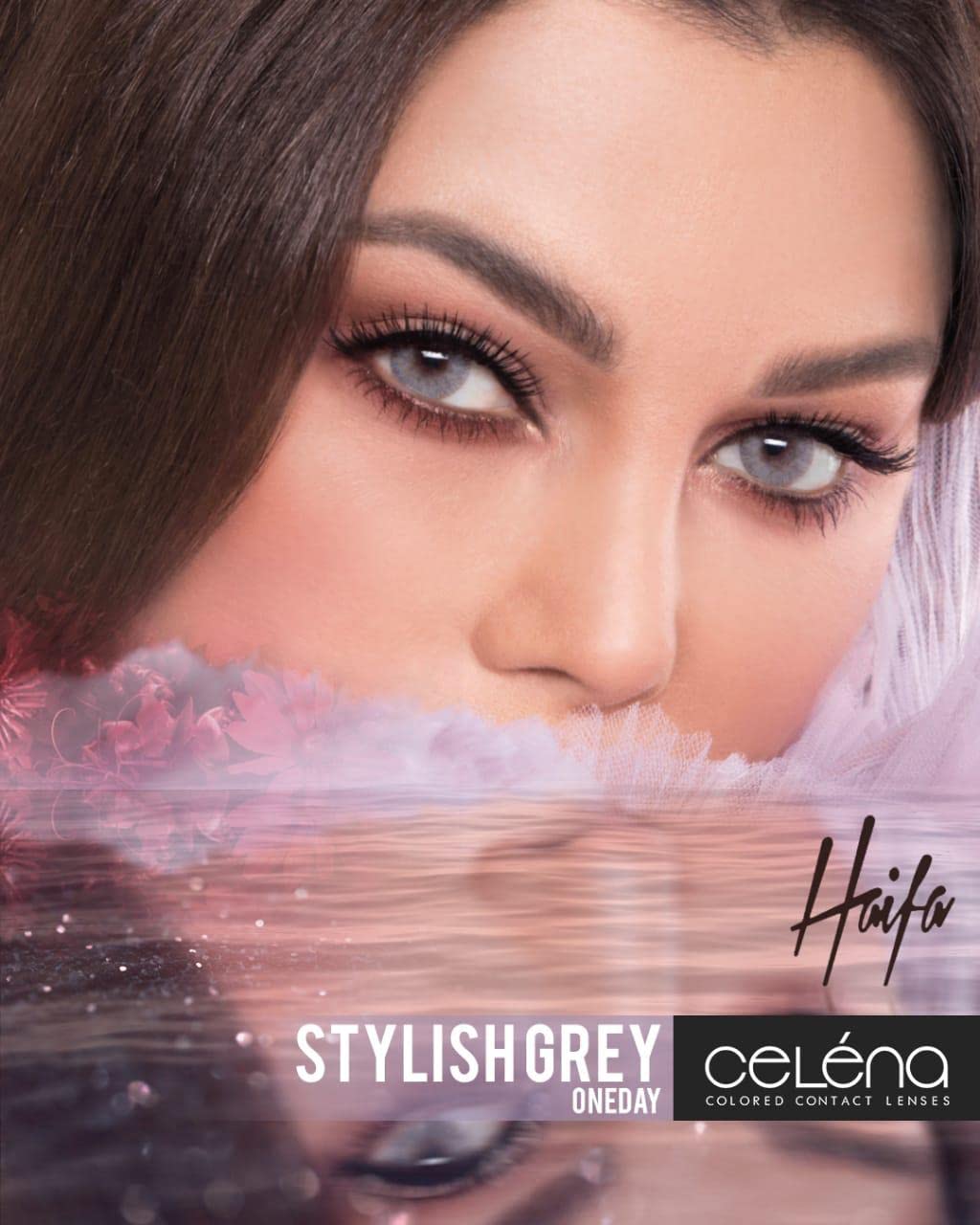 Celena Colored Daily Disposable Contact Lenses, Grey