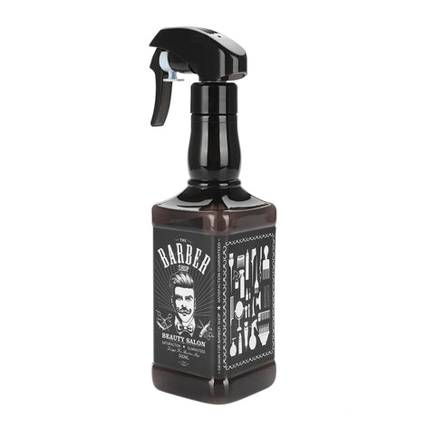 Semme Hairdressing Spray Bottlle, 500ml Plastic Hairdressing Spray Bottle Salon Barber Hair Tools Water Sprayer (Black)