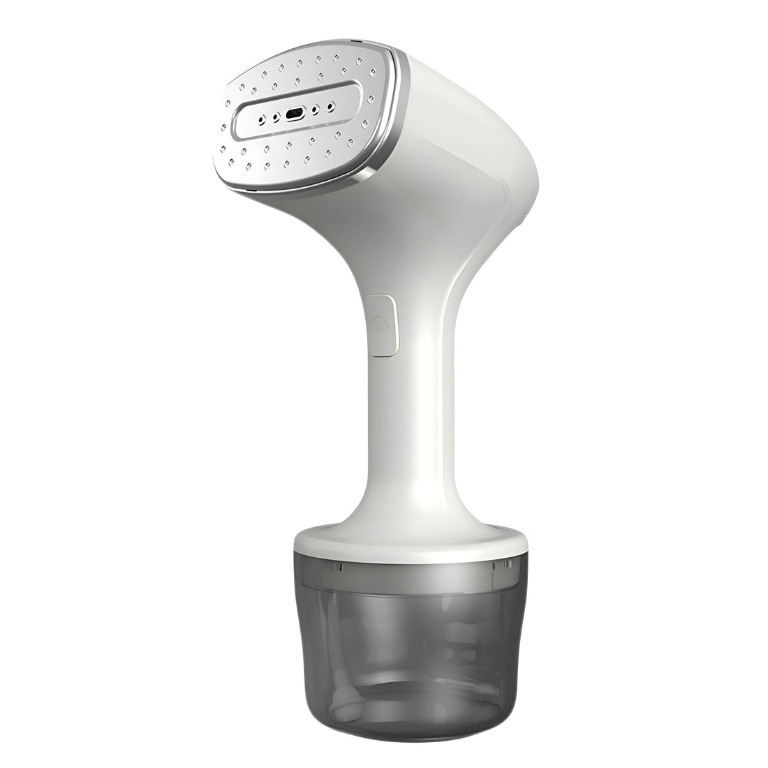 Steam Iron - Compact travel garment steamer with 260ml capacity and safety auto shut-off. Gently refreshes and de-wrinkles all clothing fabrics effectively.
