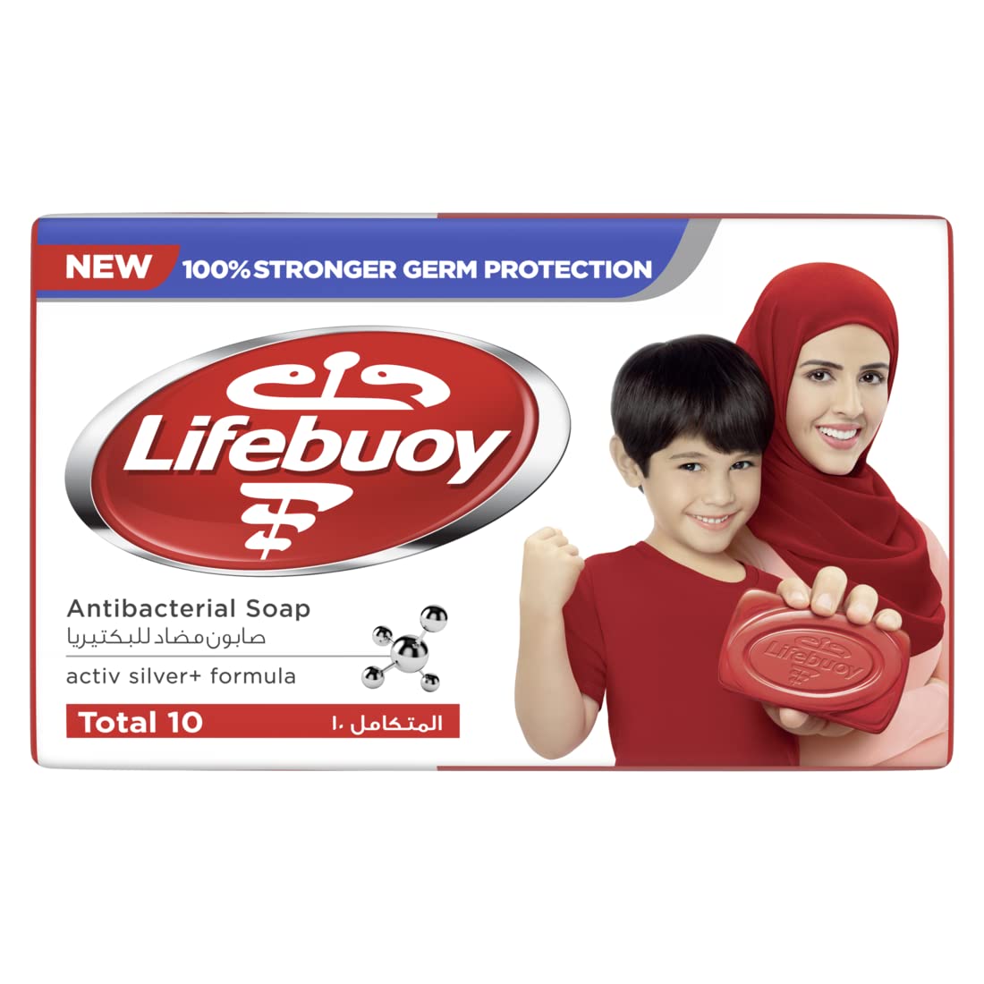 Lifebuoy Total 10 Bar Soap, 125 gm - 4 Pieces