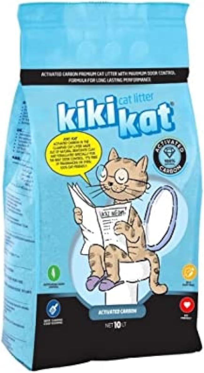 Kiki Kat Clumping Cat FROM PETS ZONE (Cat Litter 5 Litters Lavender Scent)