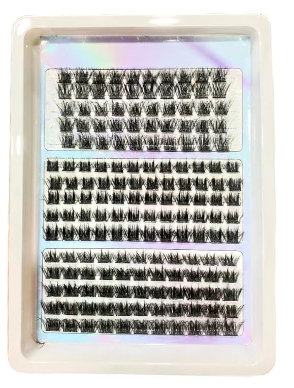 240 PCS Individual Lashes4Mix DIY False Eyelashes Wispy Lashes Bottom Lashes Diy Lashes Eyelash Extensions At Home (MIX-23SHAPE-ONE BY ONE
