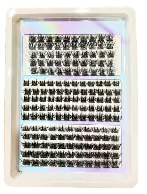 240 PCS Individual Lashes4Mix DIY False Eyelashes Wispy Lashes Bottom Lashes Diy Lashes Eyelash Extensions At Home (MIX-23SHAPE-ONE BY ONE