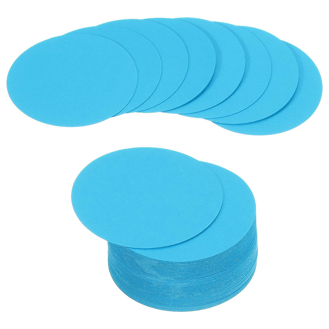 PATIKIL 72 Sheet Circle Card Stock, 2 Inch Round Cutouts Paper Thick Cardstock Coaster for DIY Craft Projects Printing Supplies Bulletin Board Decor, Sky Blue