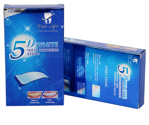 Moon Light New 5D Advanced Teeth WHITENING 14 Strips Home Teeth Hygiene Bleaching Cleaning Stain Removing KIT
