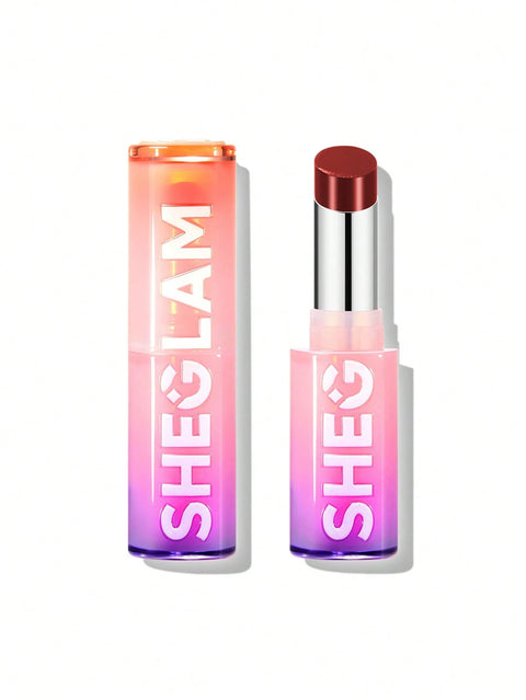 SHEGLAM Mirror Kiss High Shine Lipstick, High Gloss Glitter Lipstick Moisturizing Reduce Lip Fine Lines - Bold Type - 2.9 Gm.