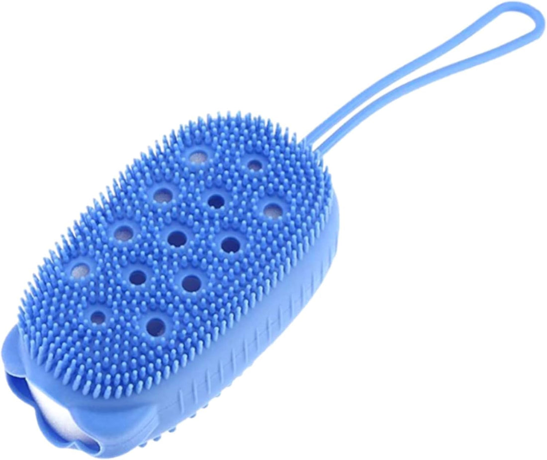 ‏Silicone Bath Body Brush، Massage Silicone Loofah، Body Scrubber - Multi Color