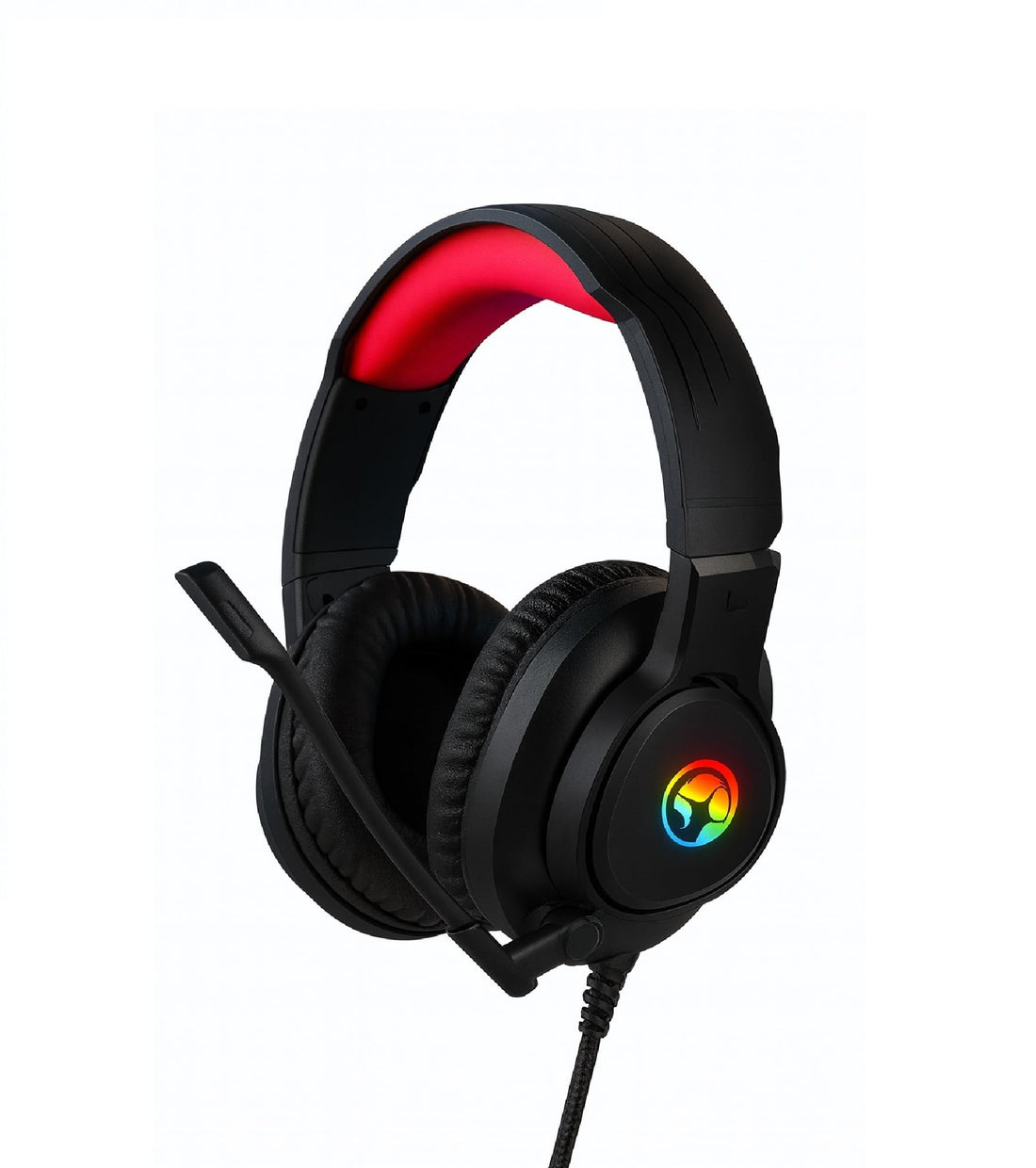Gaming Headset - Model - HG8958 - Works on All Computers - Powerful External Microphone - Over-Ear - Black, Wired