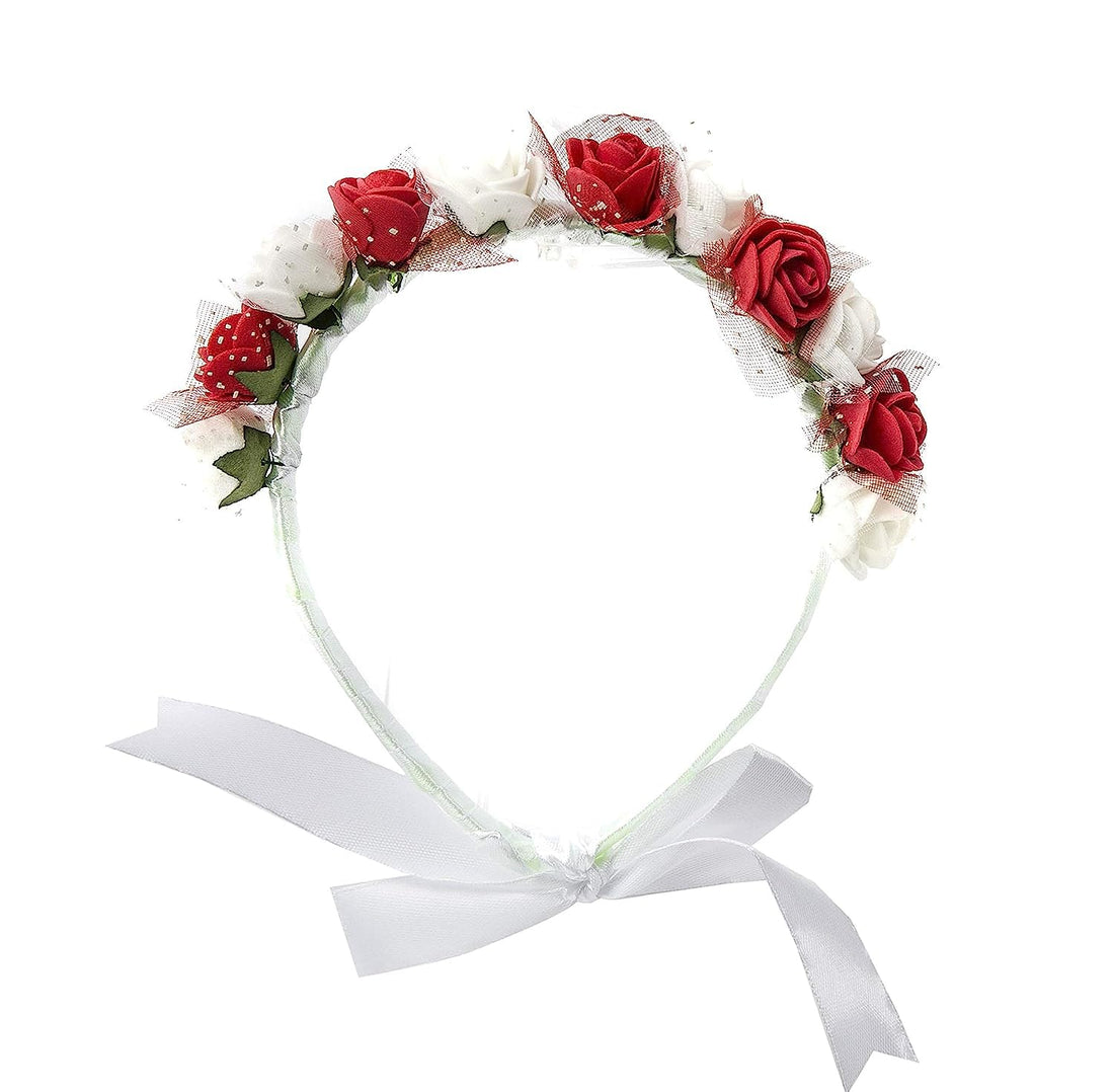 Adjustable Flower Hair Band for Women and Girls - 6224000856125