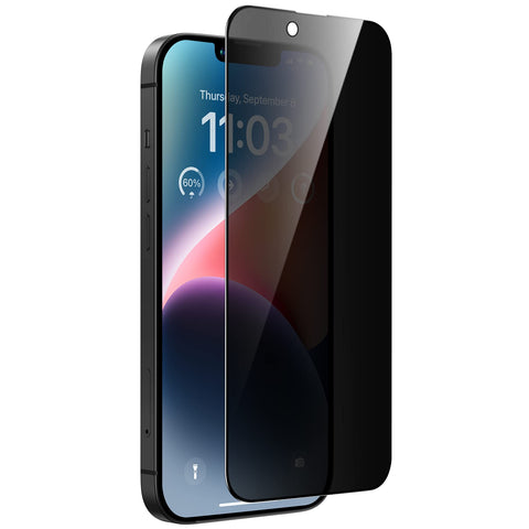 BENKS Privacy Screen Protector Compatible with iPhone 14 and iPhone 13/13 Pro 6.1 Inch [1s Auto Dust Elimination] 9H Hardness Film, Full Coverage Anti-Peeping Privacy Tempered Privacy Screen Protector