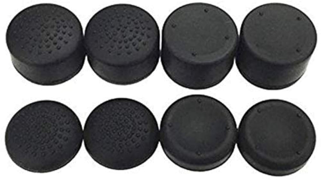 OCity Analog Controller Raised Thumb Stick Grips Thumbsticks Joystick Cap Cover for PS4, PS3, Switch Pro, Xbox one, Xbox 360, Wii U, PS2 Controller (Pack of 8 pcs Black)