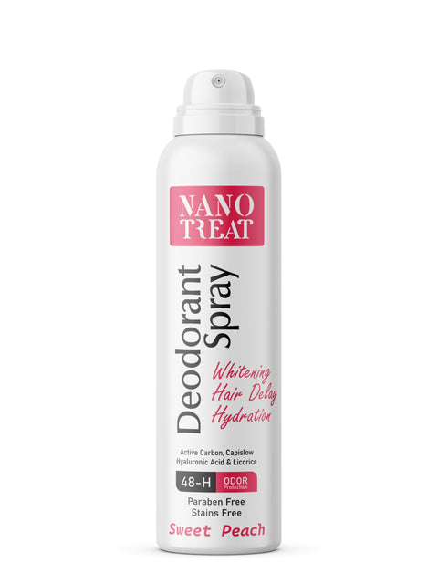 Nano Treat Deodorant Spray Hair Delay Hydration 150ml Sweet Peach