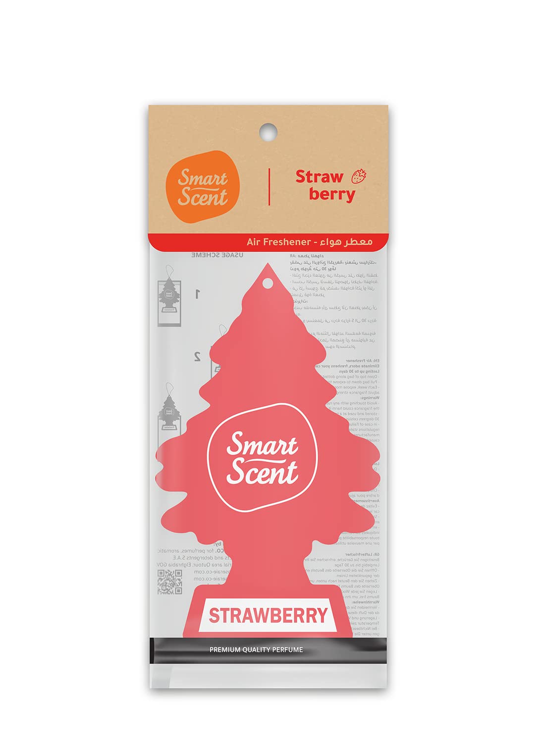 Car Freshener Smart Scent Strawberry Mini Paper