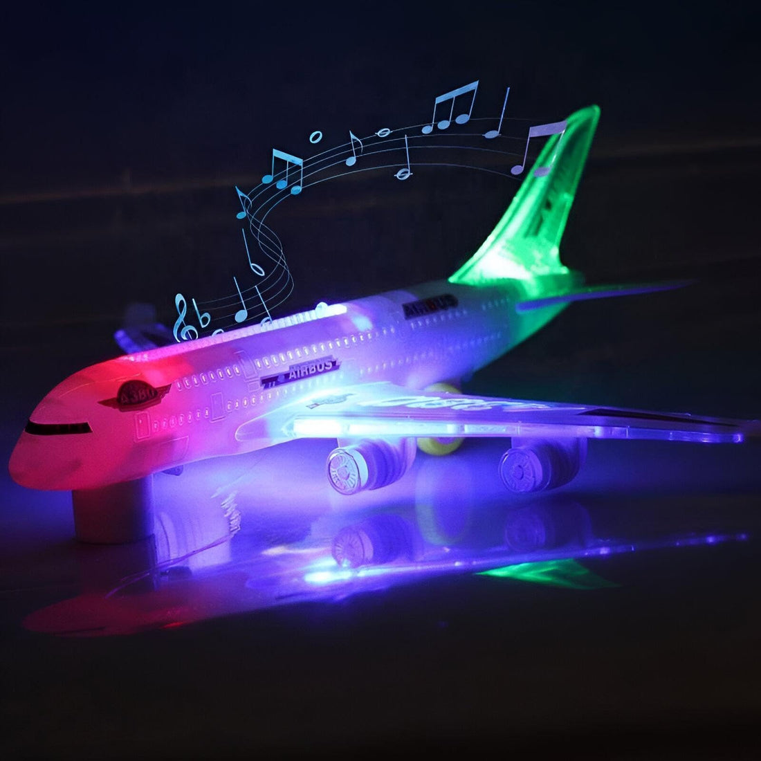 Toy Aircraft - Giant-Sized Plane with Exciting Sound Effects, Dazzling Lights All Over, Realistic Sounds, and Lively Music, Makes a Wonderful Gift for Boys and Girls Ages 3-12 Years