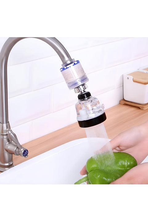 Water Filter - Universal Faucet 360° Rotation, Advanced Water Faucet Filtration System, Perfect Air Purifier for Kitchen and Bathroom Sinks, Efficient Filter Ensures Clean and Healthy Drinking Water