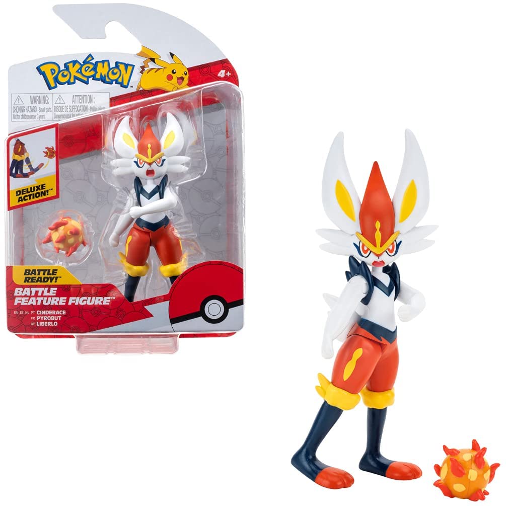 Pokemon 11cm Cinderace Figures - Games New 2022 - Action Figure Figures - Officially Licensed Toys