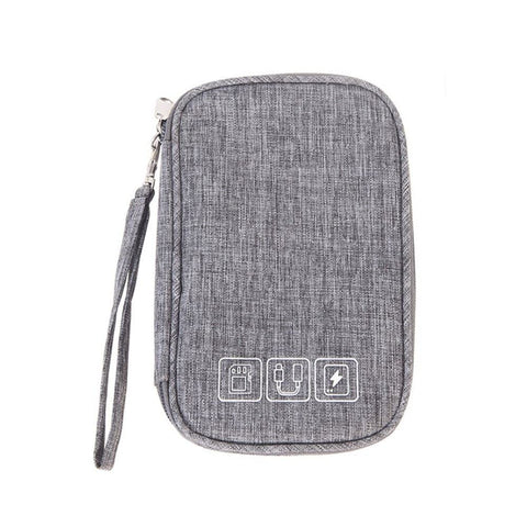 gofidin Electronic Organizer, Travel Electronic Accessories Cable Organizer Bag Case USB Charger Storage Pouch for Cable, Earphone Wire, Hard Drives, Power Bank