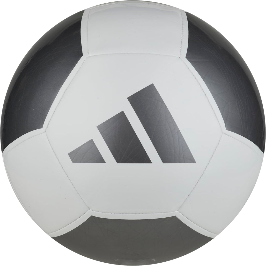 adidas epp clb grey,iron met.,white football ball (machine-stitched) for men & women size 3