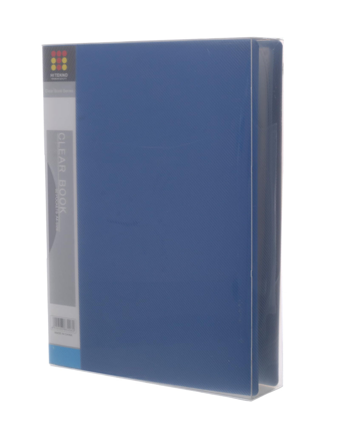 HI TEKNO Premium Document Case, 12 Pockets, Blue Transparent (4631)