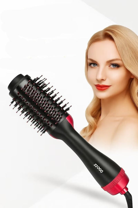 DSP Hot Hair Brush 2200W for Frizz Reducing Hair - 3 in 1 Drying, Straightening and Styling, Professional Bristles Prevent Tangling and Distribute Heat Evenly,