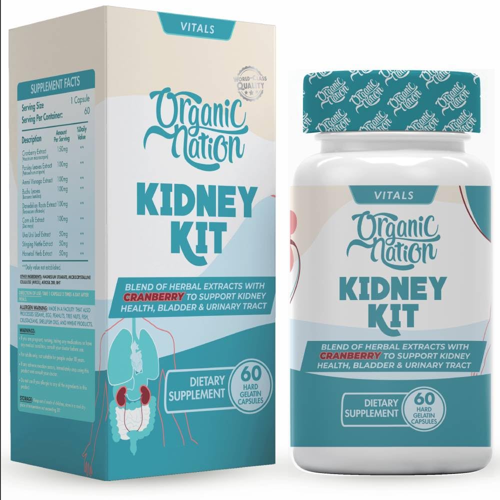 Organic Nation Kidney Kit 60-Capsules