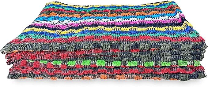 Multi Purpose Towel Set, 4 Pieces Size 60 x 40 cm, Multicolor, Shapes 100% Cotton