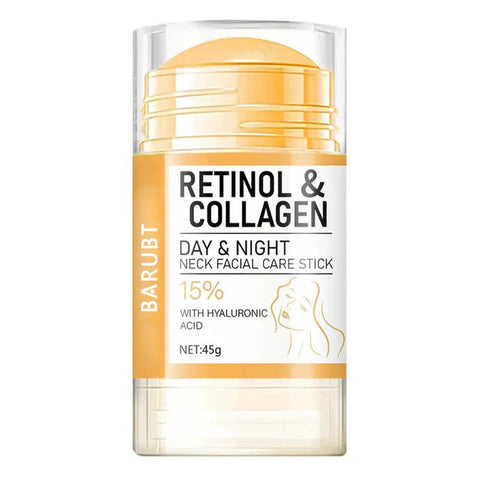 Retinol & Collagen Neck Facial Care Stick, Anti Aging Firming Cream for Neck & Décolleté, Tighten, Hydrate & Repair Sagging Skin Day & Night