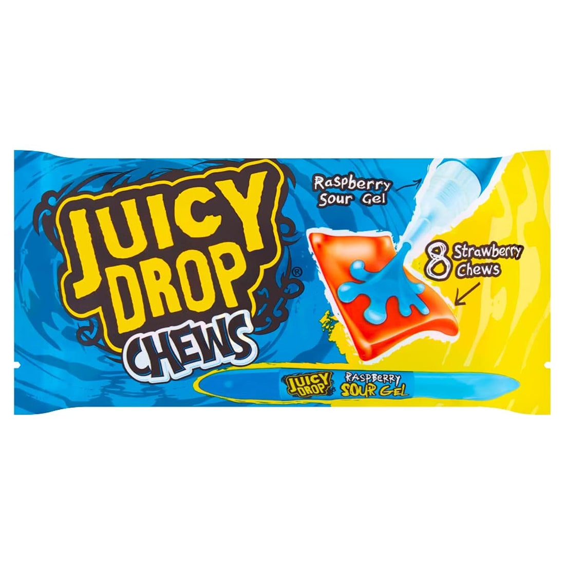 Juicy Drop Taffy and Pen Soft Chews with a Sour Gel Pen 67g
