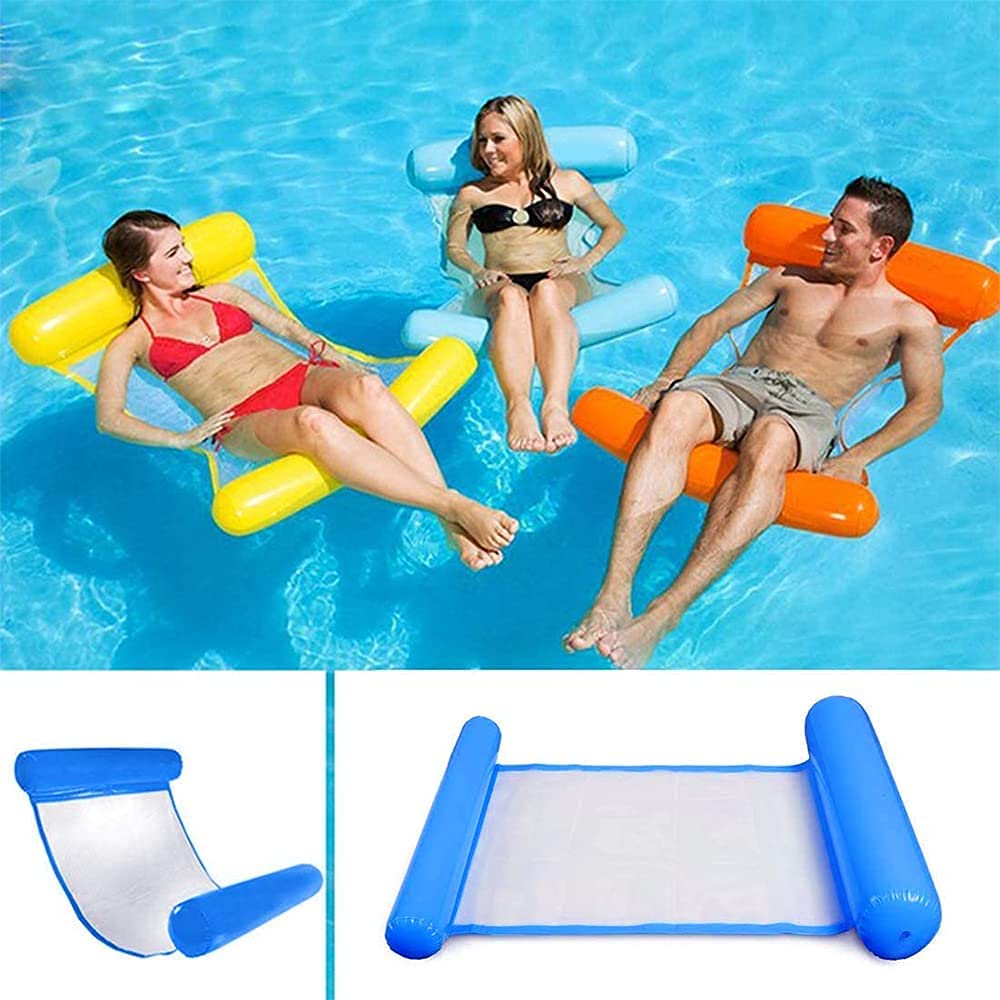 Multi Purpose Floating Hammock, Sinwind Inflatable Float Pool 4-in-1Floating Tilting Float Hammock Water Hammock Multi-Use Foldable Floating Hammock Portable Ultralight Float