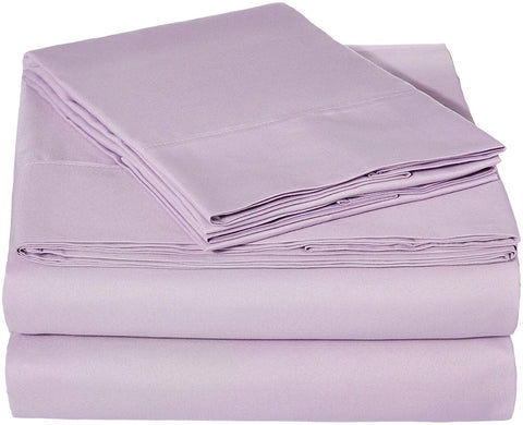 Snooze Flat Bedsheet 220x240 cm with 2 Pillowcases 50x70 cm - lavender