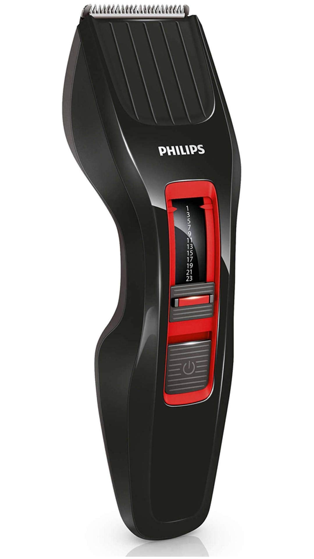 Philips Hair Clipper Series 3000 Stainless Steel Blades – 13 Length Settings – Cordless or Corded use – 60mins Cordless Use/8h Charge – HC3420/15 – International Warranty