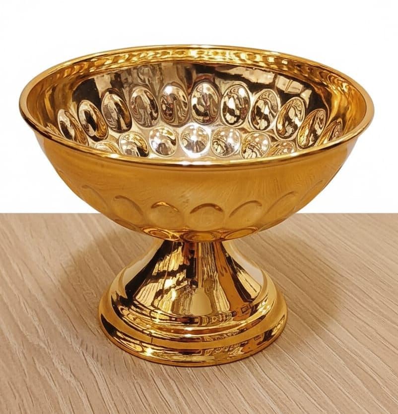 Date Serving Plate, Gold Color, Small Luxury Serving Bowl, Elegant Classic Design