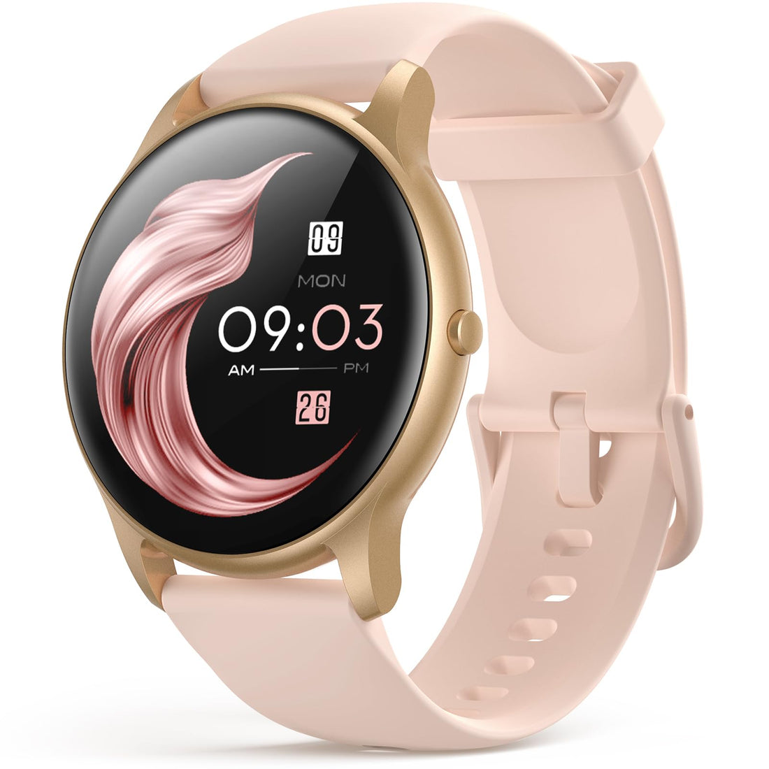 AGPTEK Smart Watch for Women, 1.3'' Full Touch Fitness LW11 Watch with Female Health Tracking, Heart Rate Monitor, IP68 Waterproof Outdoor Sports Smartwatch for Android iOS Phones