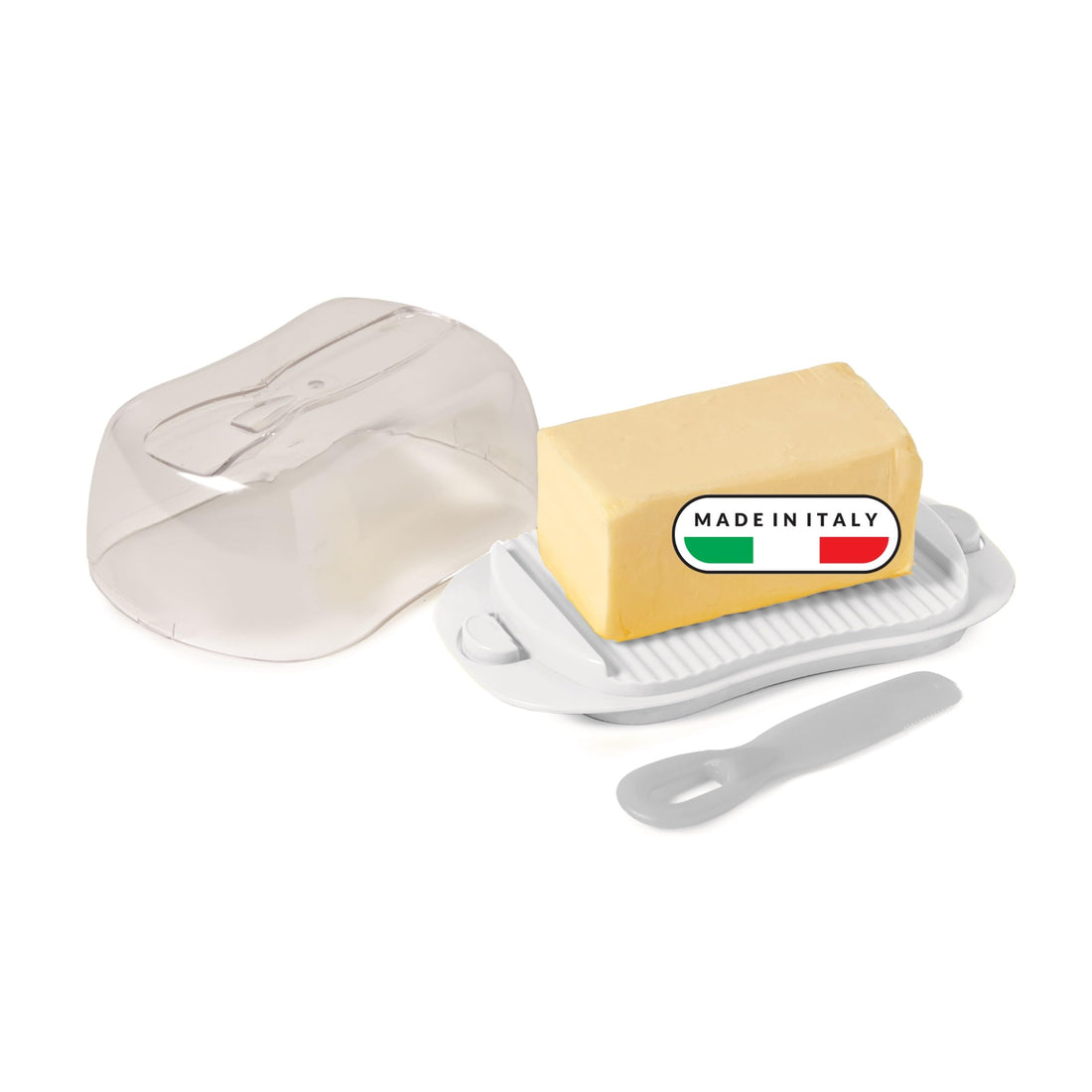 Snips Butter Dish with Safety Locks, 0.50L Capacity, Transparent Cover, BPA-Free, Made in Italy