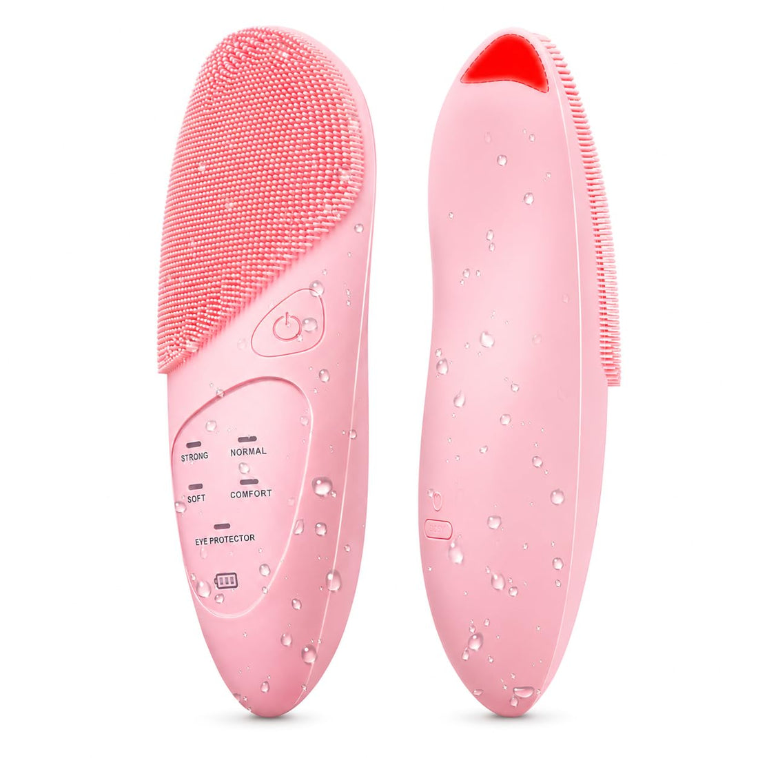 Electric Facial Cleansing Brush, IPX7 Waterproof and USB Rechargeable, 4 Vibration Modes for Gentle Cleansing Exfoliating Facial Massage, Silicone Skin Care Brush,