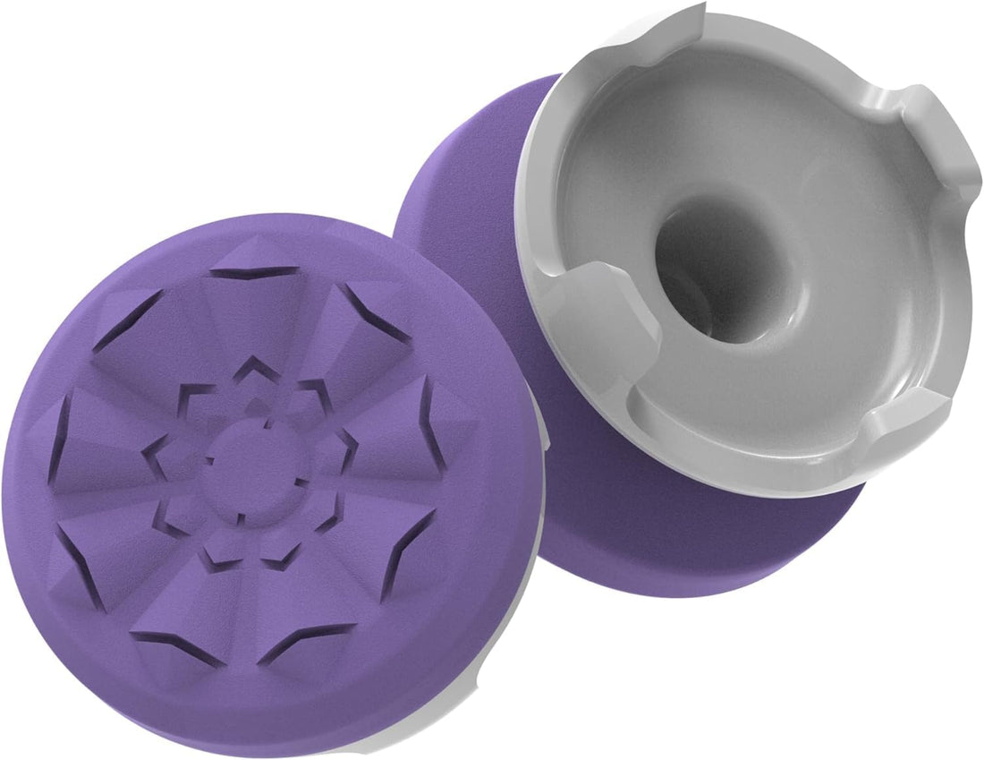 Galaxy Purple for PlayStation 4 (PS4) and PlayStation 5 (PS5) Performance Thumbsticks, Compatible Controller Grip Performance, Galaxy Themed Thumbstick Covers (1 High-Rise, 1 Mid-Rise, Purple)