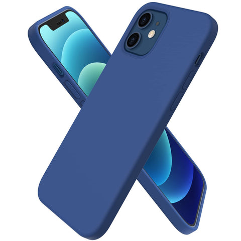 Dl3 Mobilak Compatible with iPhone 11 (6.1 Inch) Case, Liquid Silicone Case, Full Body Protective Cover, Shockproof, Slim Phone Case, Anti-Scratch Soft Microfiber Lining (Royal Blue)