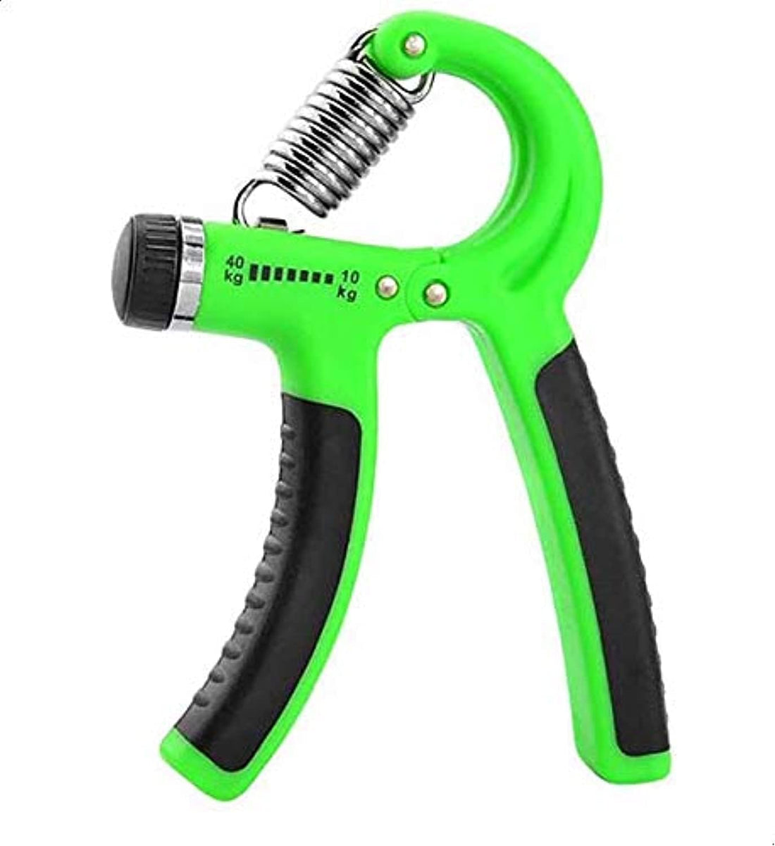 TRUE FIT®Adjustable resistance hand grips for strength exercises, green black – 10/40 kg