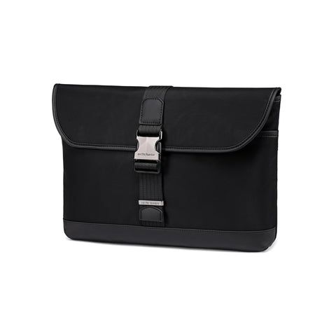 Arctic Hunter Office Laptop Bag Nylon 11-inch Laptop Messenger Sling Bag Water Repellent Shockproof Elegant Design with Magnetic Buckle for Men and Women-GWB00820-Black, M