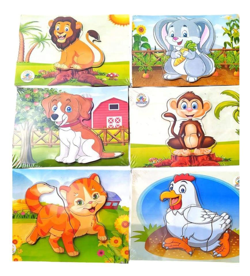 Wooden Puzzle for Kids Educational Jigsaw Toy (3pcs Random Assorted Shapes)