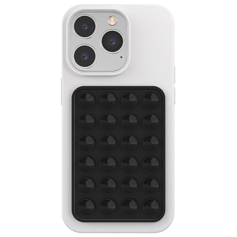 Silicone Phone Sticky Grip, Suction Phone Case Mount for iPhone and Android, Hands-Free Sticky Cell Phone Grip, Mobile Fidget Mirror Holder for Selfies and Videos