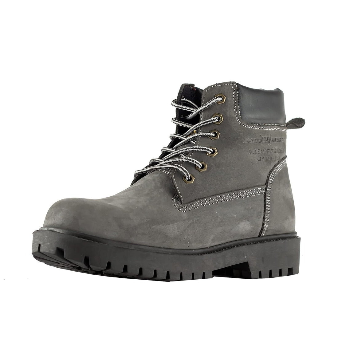 Safety Asa Brown Leather Rubber Sole