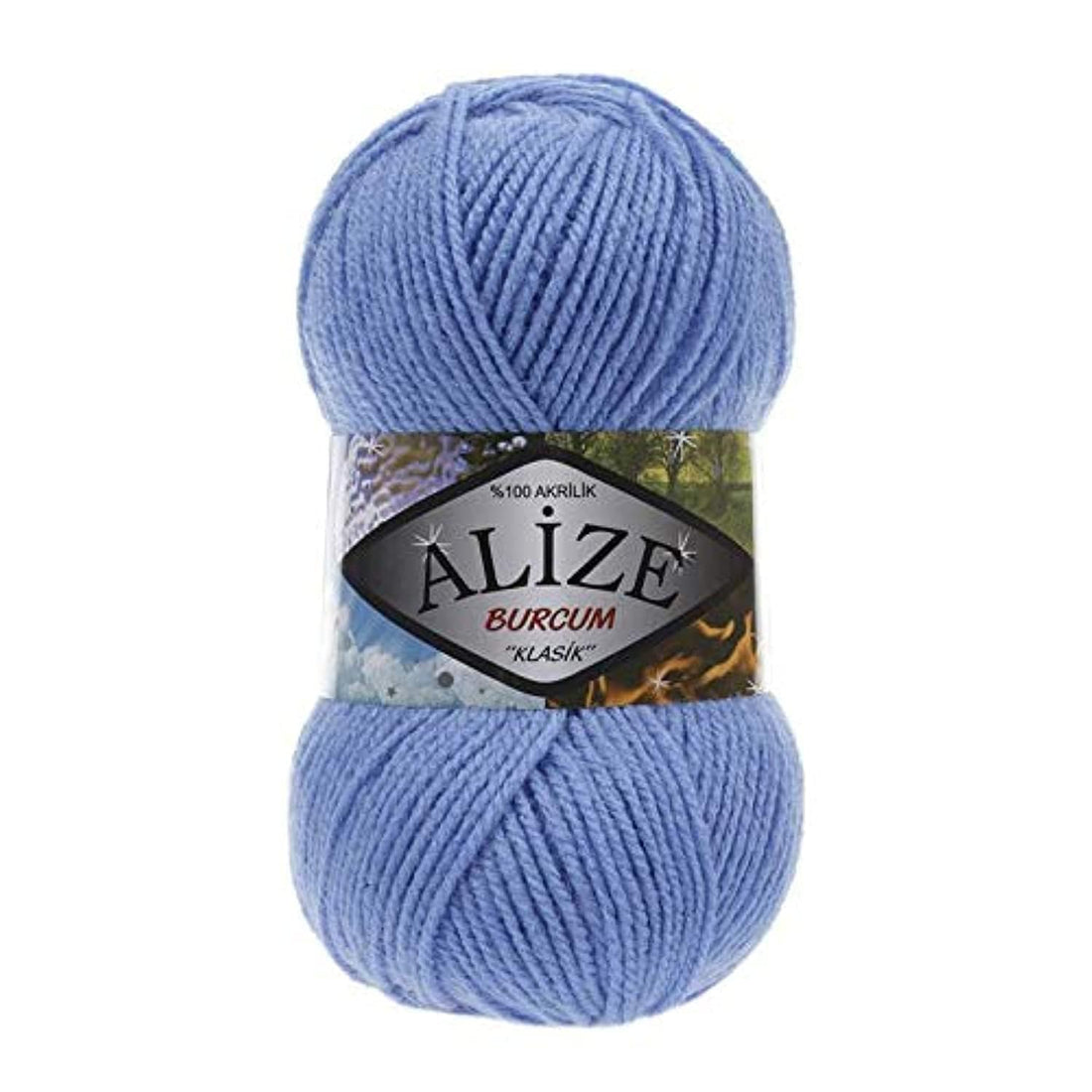 Alize BURCUM KLASiK Blue 289 - Crochet and Knitting Yarn