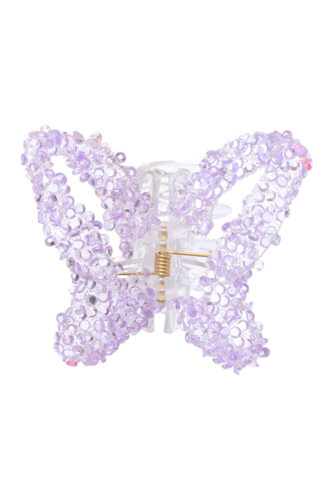 Hair Claw Clips With Butterfly Design For Girls - Purple