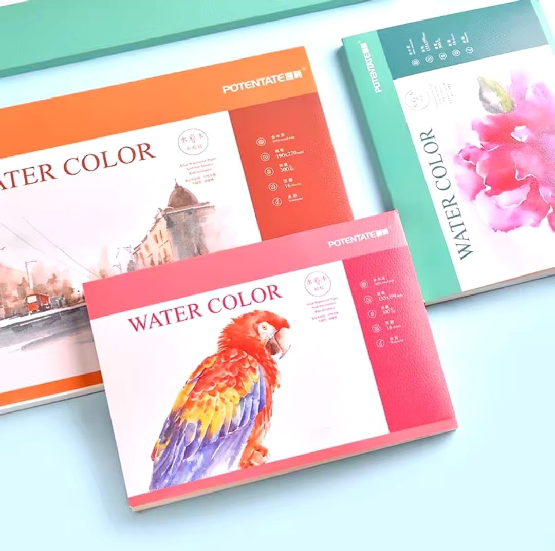 Aristotle A4 Watercolor 16 Sheet 300g Acourel Sketch Book for Acrylic Gouache Watercolor