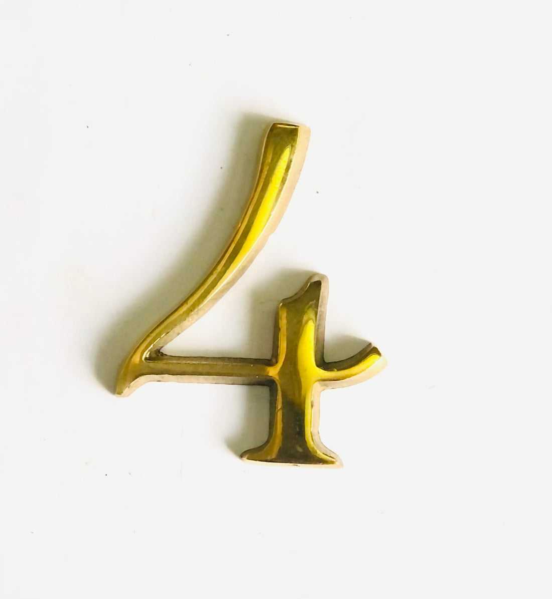 Door Sign 4 - Wooden Door Accessories Apartment Door Numbers Material Copper Made in Egypt