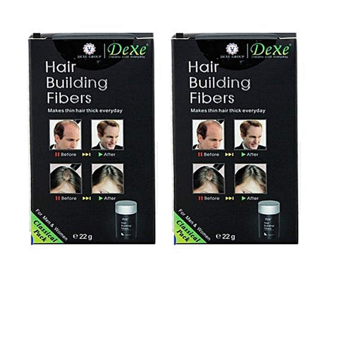Hair building Fibers, Dexe brand, color black