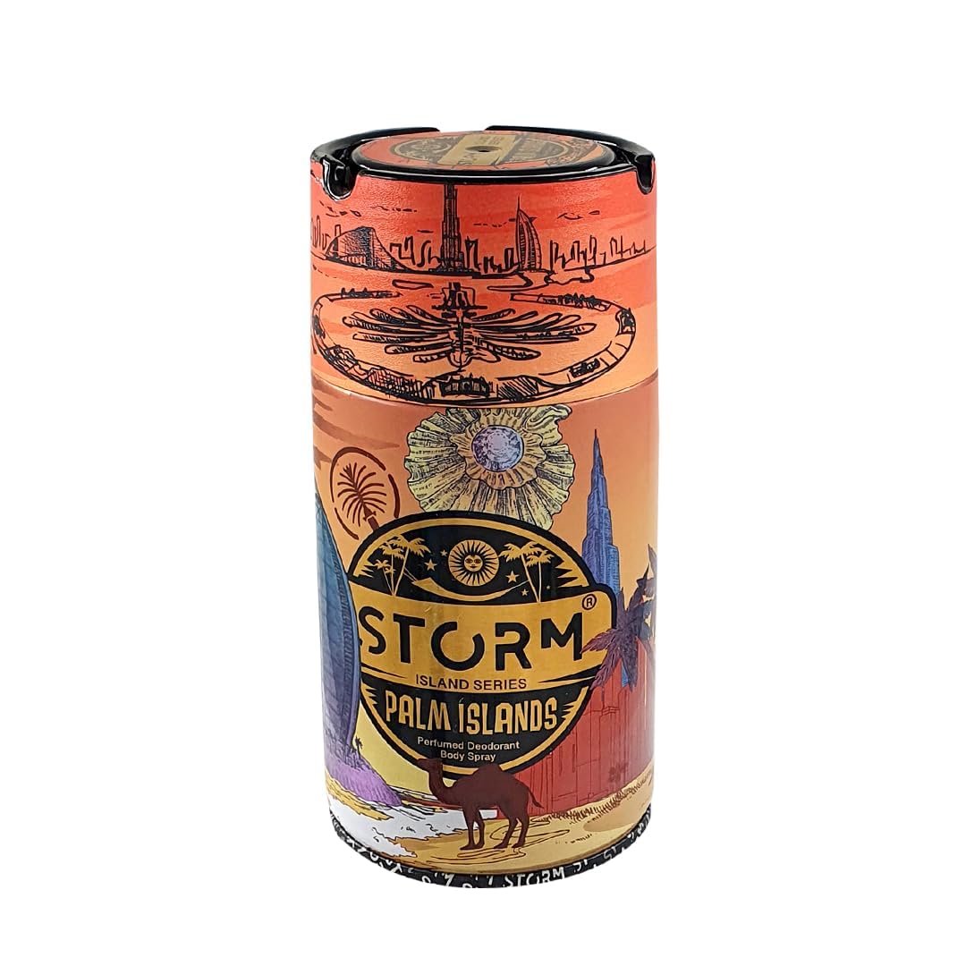‎Storm Island Palm Islands Perfumed Deodorant Body Spray for Men 250 ml