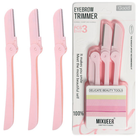 Mixueer - Eyebrow & Face Trimmer, Set Of 3 Pieces, Sharp & Durable, For Home Use
