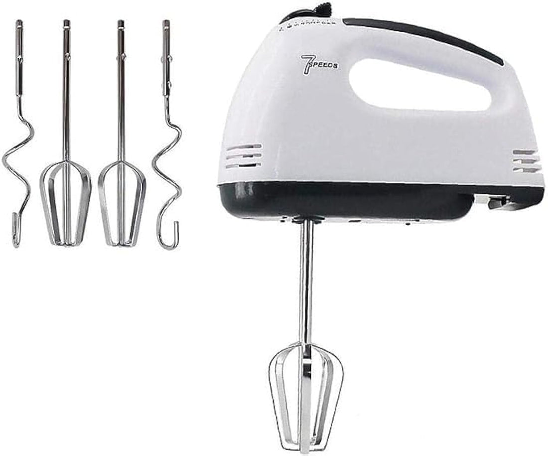 Electric hand blender mixer hand-held egg beater 7-speed mixer immerison blender included 4 stainless steel stirrer cream cake mixers tool